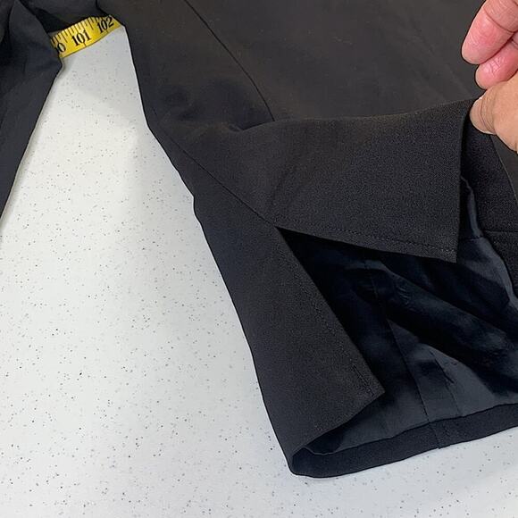 Liz Claiborne Long Sleeve Button Down Shirt Jacket Shacket Size 10 Black - Picture 6 of 12